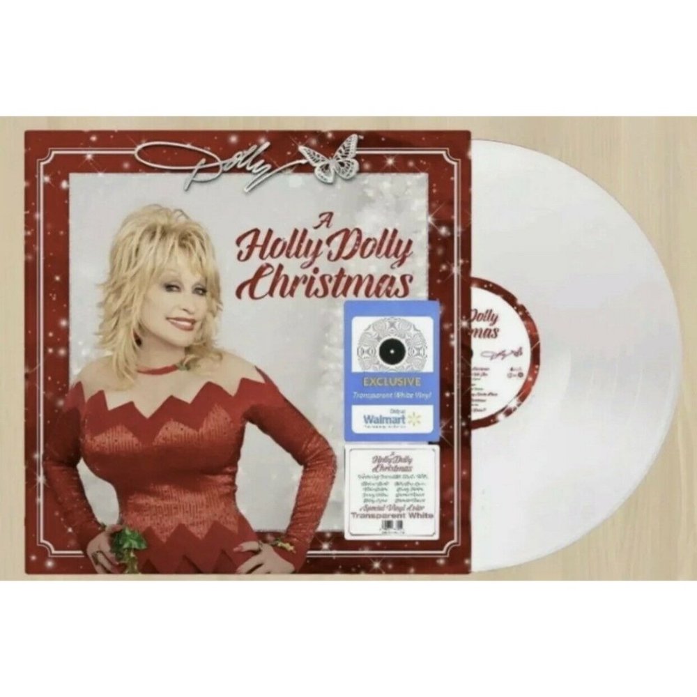 Dolly Parton - A Holly Dolly Christmas - White Color Vinyl LP WalMart Record